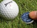清水焼ゴルフマーカー(1)呉須（藍色染付）タイプ