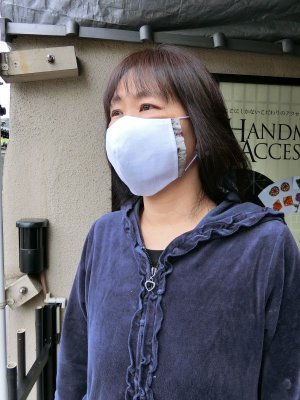 画像6: 着るマスク!気分上げて!お洒落な布マスク!洗って使える! きんとと家オリジナル!
