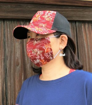画像1: 夏マスク＆CAP　コーデ　きんとと家オリジナル！