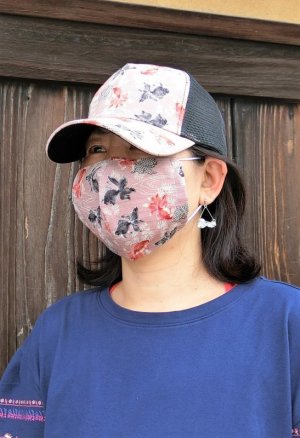 画像1: 夏マスク＆CAP　コーデ　きんとと家オリジナル！