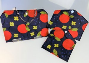 画像6: マスクケース(大)(小) 撥水加工生地 軽い マスク生活を楽しもう 簡単に消毒できる!