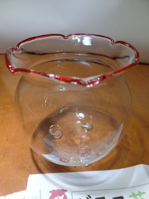 画像2: 作製キット　苔テラリウム　赤　金魚鉢