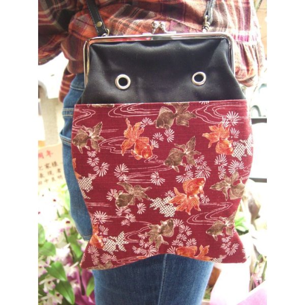 画像3: 新型金魚　がま口シザー＆ショルダーバッグ　ＭＥＮ's　＆　ＲＥＤＹ 's (3)