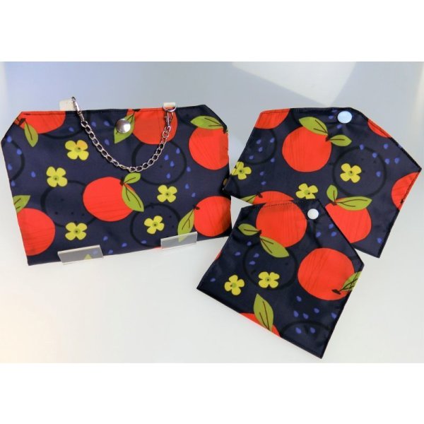 画像6: マスクケース（大）（小）　撥水加工生地　軽い　マスク生活を楽しもう　簡単に消毒できる！　 (6)